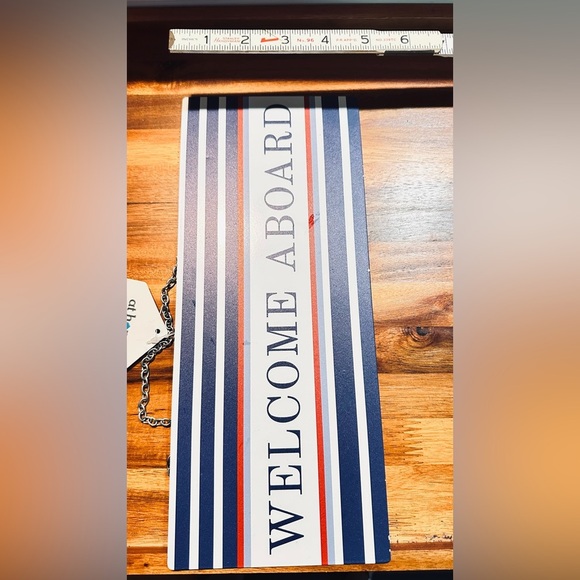 Nautical Welcome Aboard Sign - Picture 3 of 4